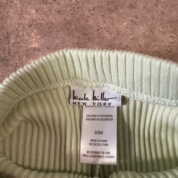 Nicole Miller - 6/9 Month Three piece Peach and Green Set -NWOT - Picture 7 of 14